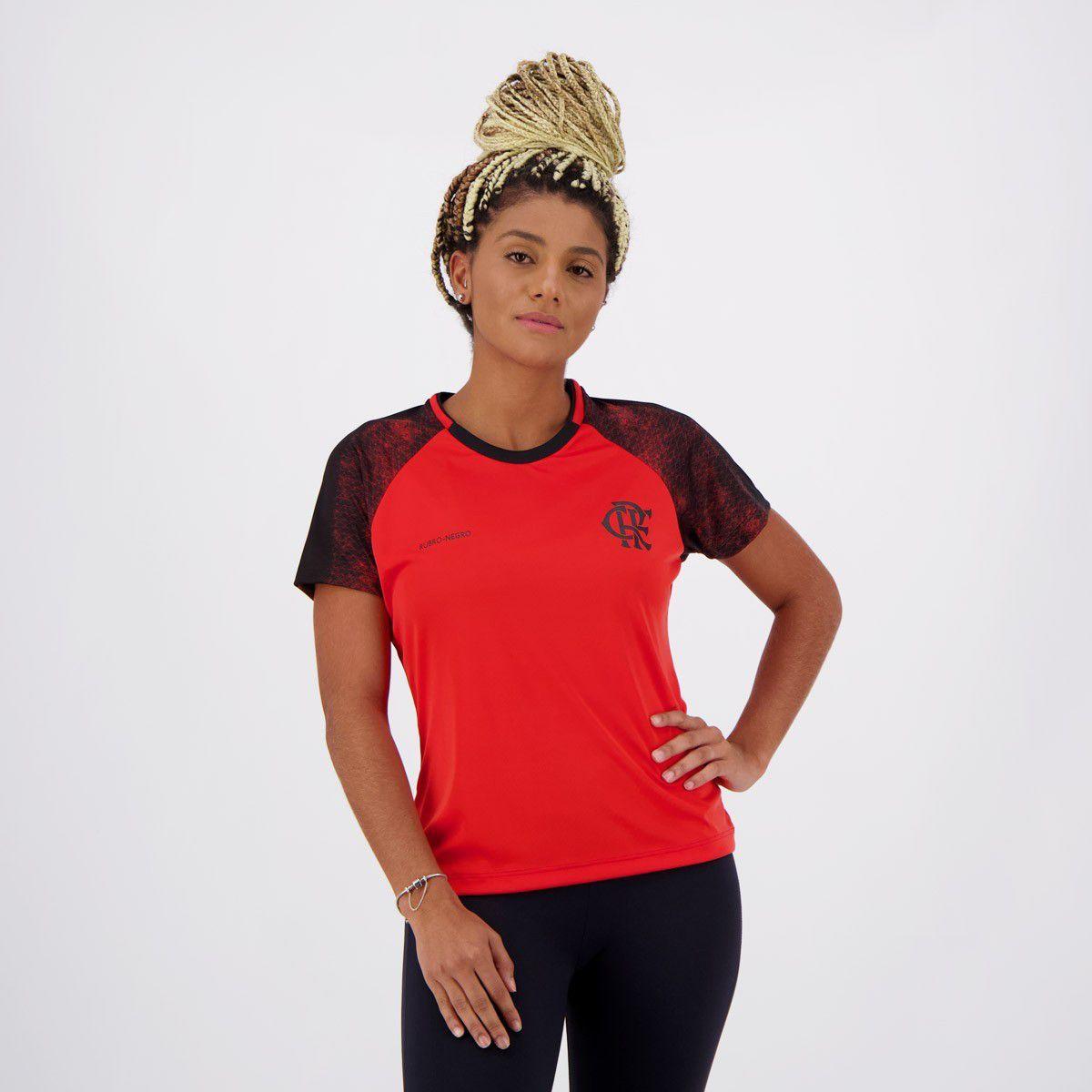 blusa do flamengo vermelha feminina