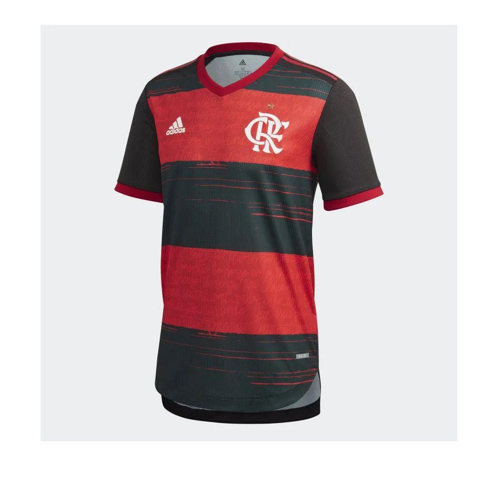 Camisa Flamengo I 20/21 s/n Torcedor Adidas - Preta/Vermelha