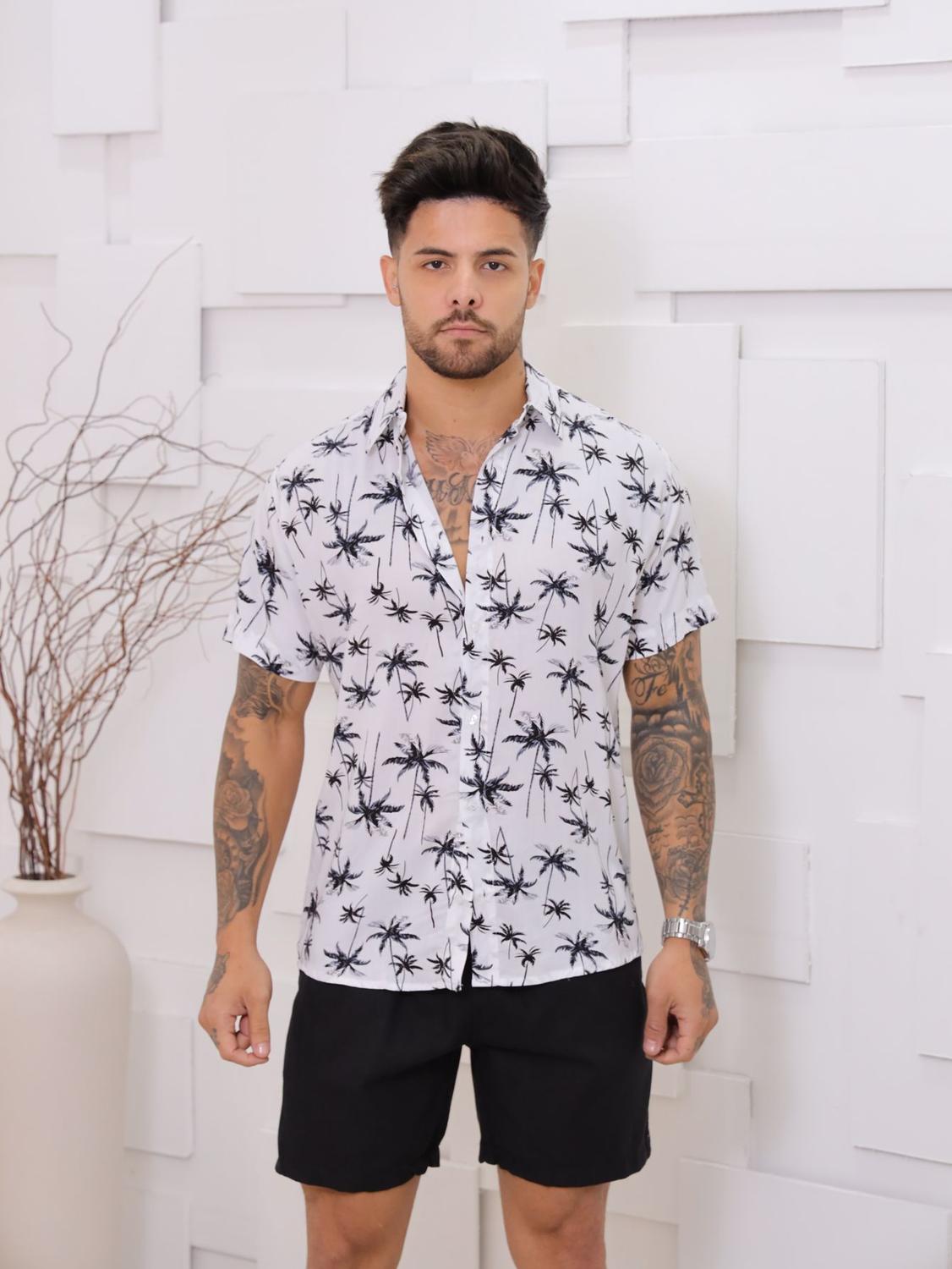 Bermuda Roupa Havaiana Para Homem Roupa Luau Masculina Look Para