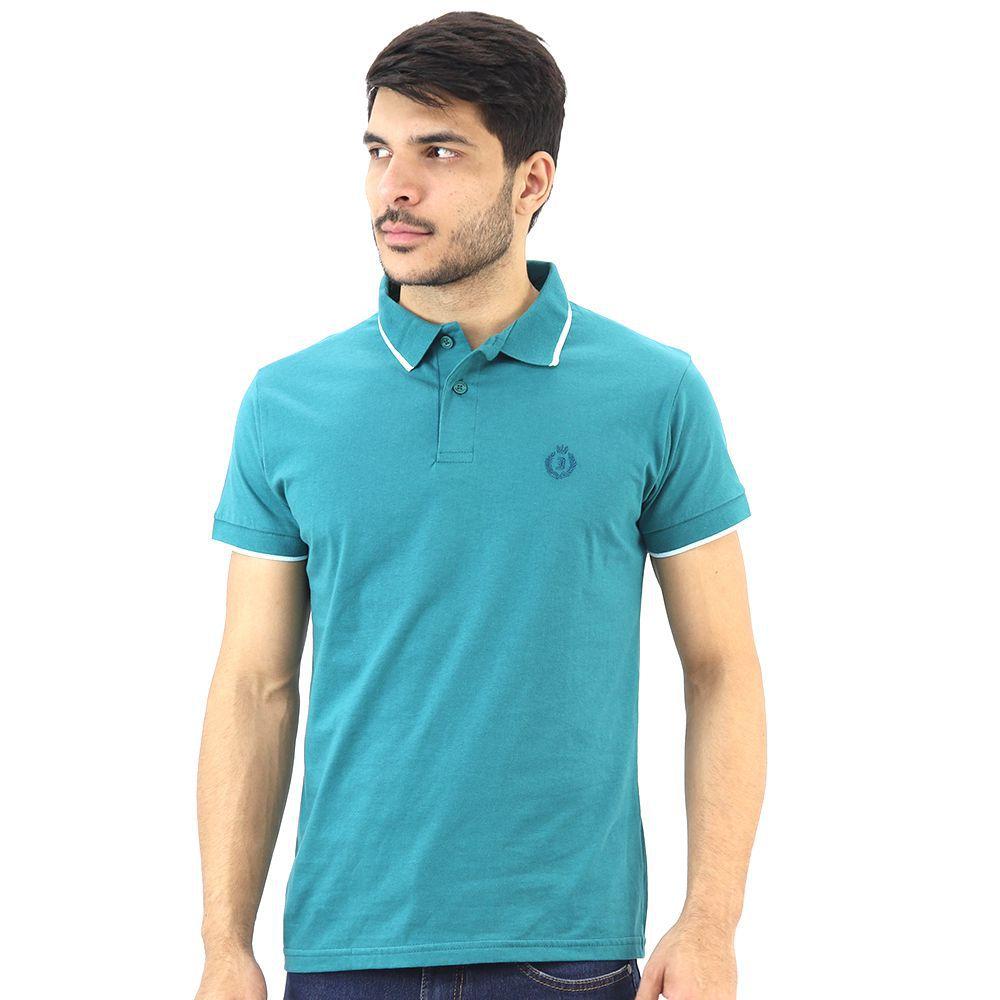 camisa gola polo masculina lisa