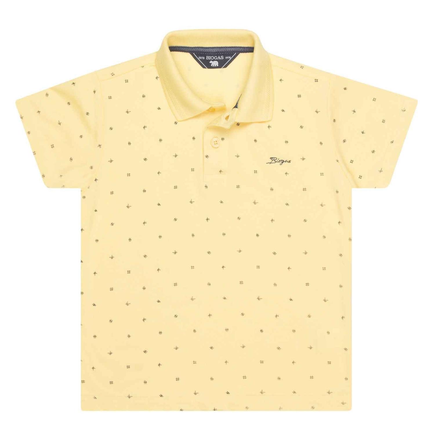camiseta infantil gola polo