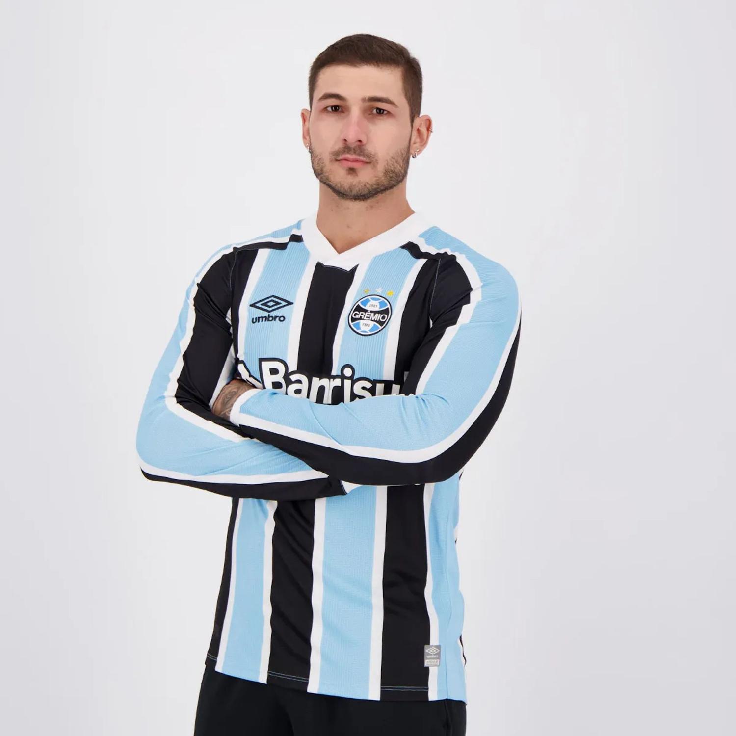 camisa manga longa gremio