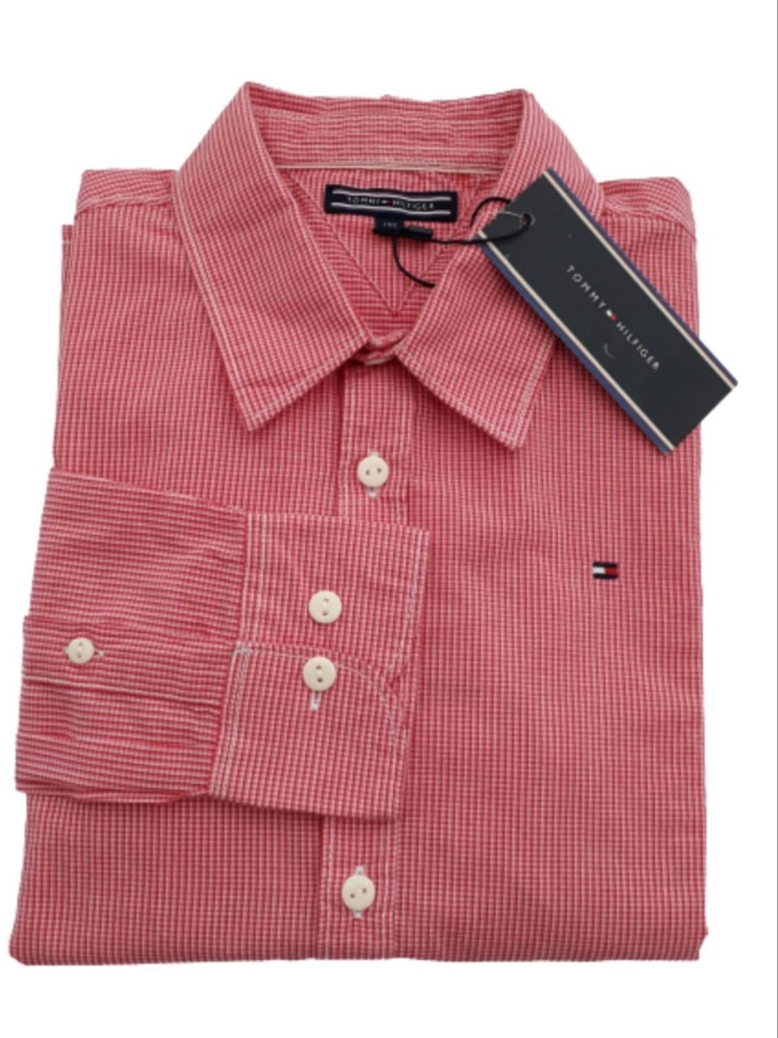 camisa xadrez tommy hilfiger infantil