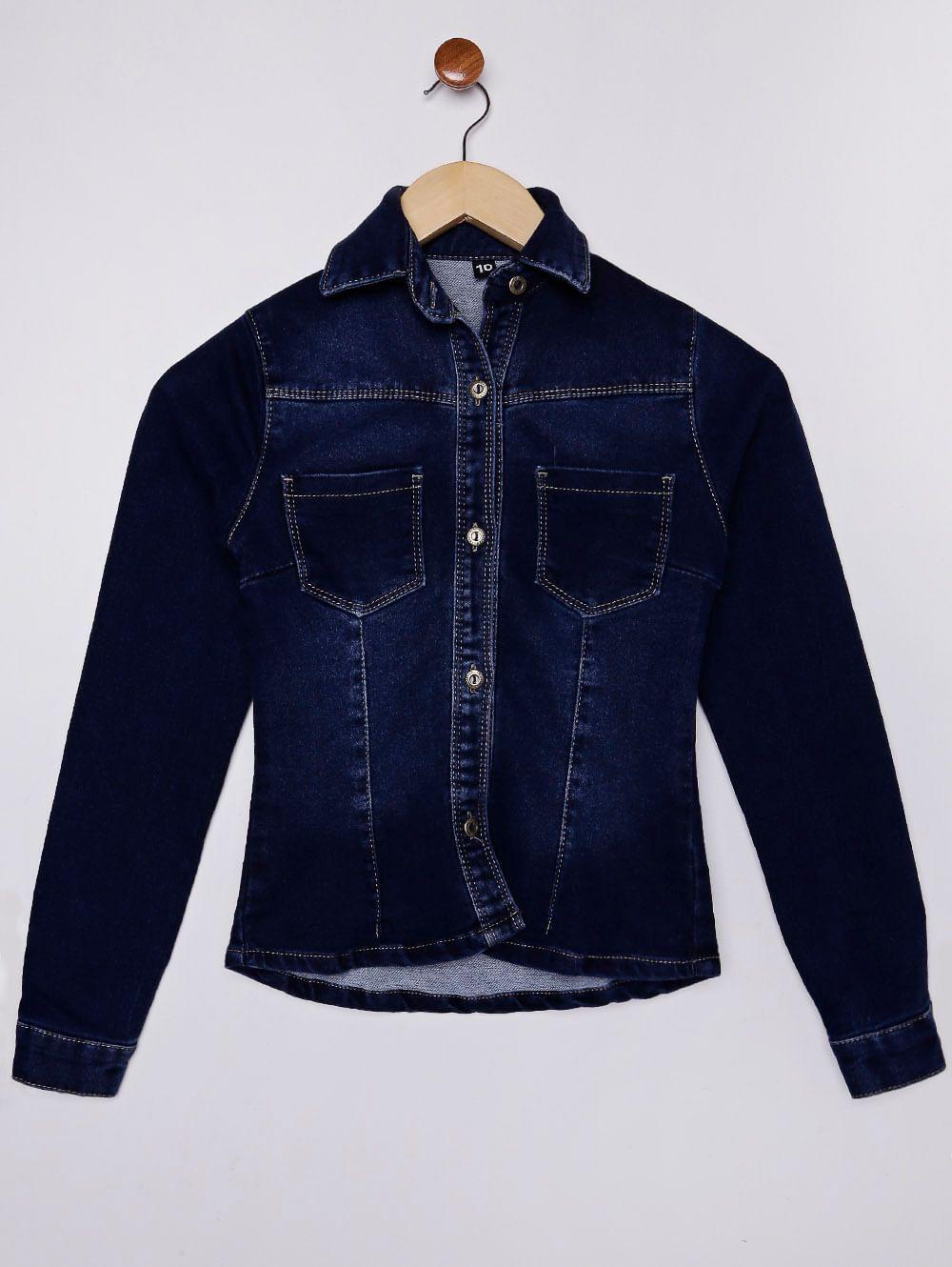 camisa manga longa juvenil