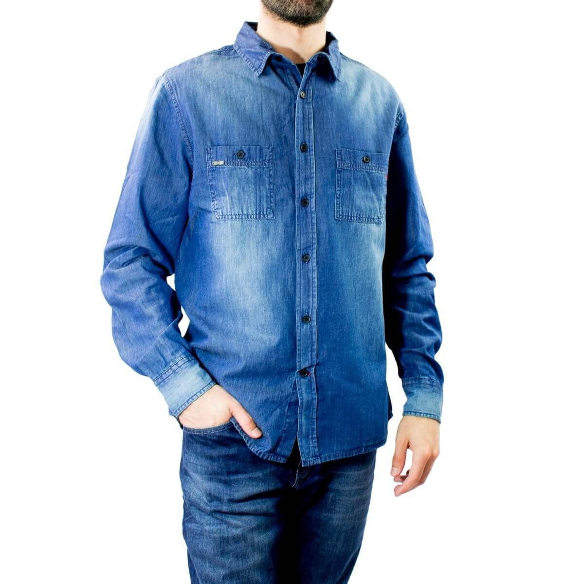 blusa jeans masculino