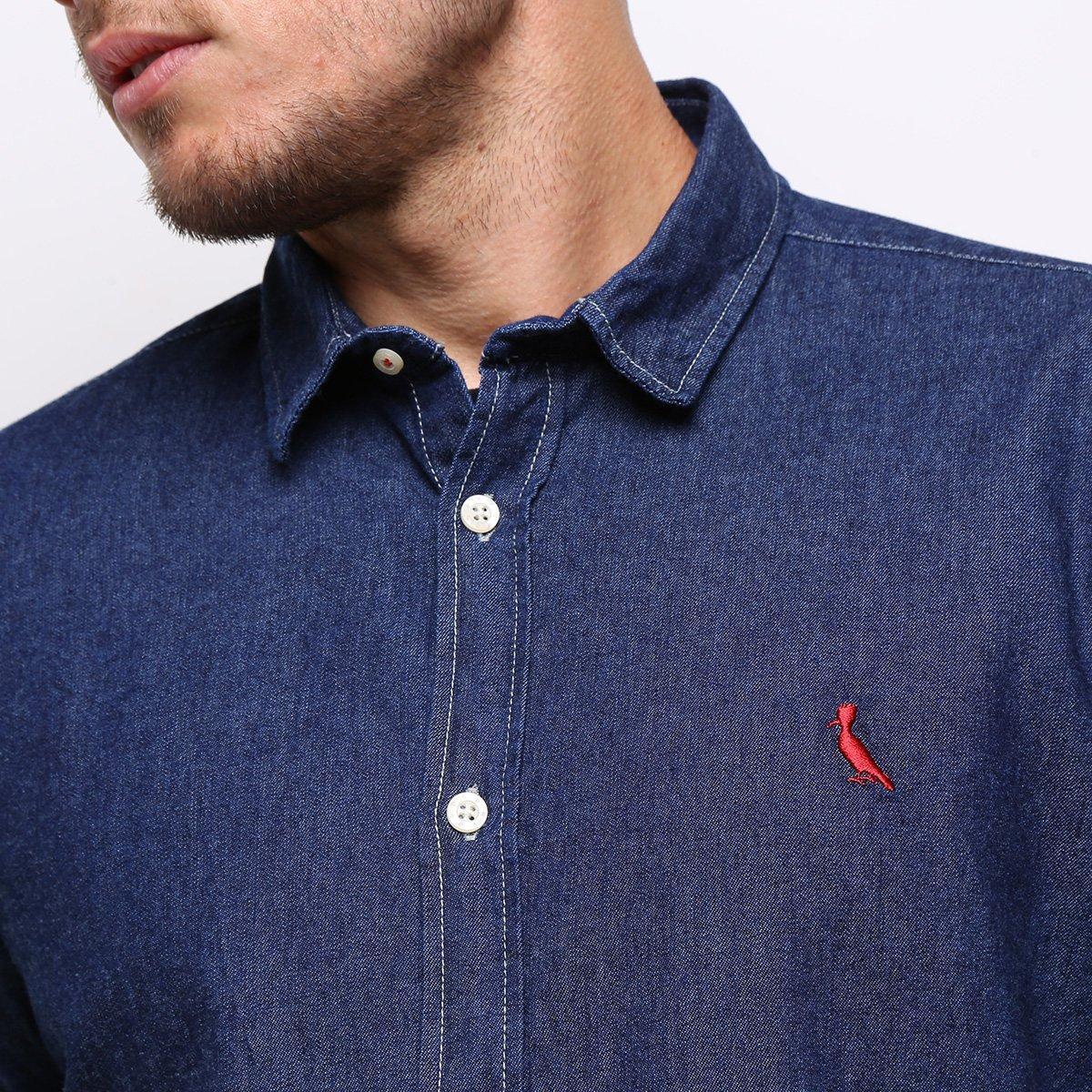 Camisa Jeans Reserva Manga Longa Masculina - Camisas Masculinas ...