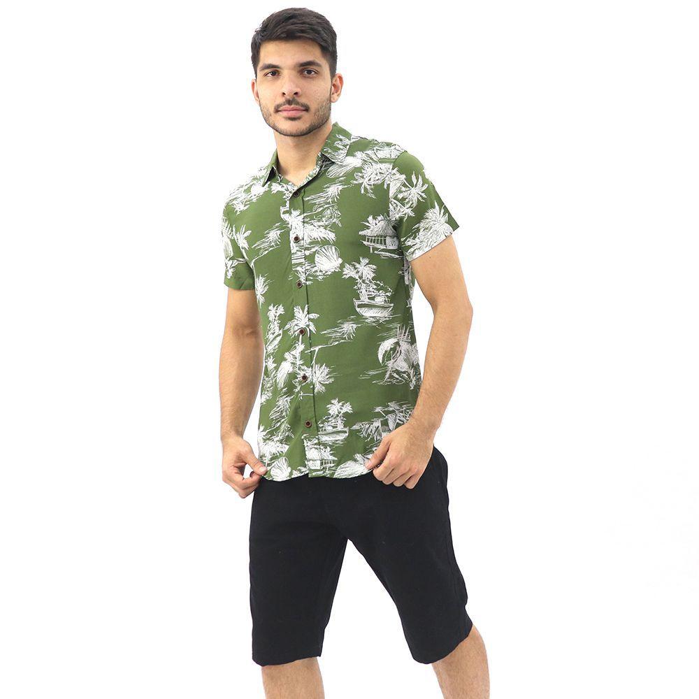 camisa estilo havaiano