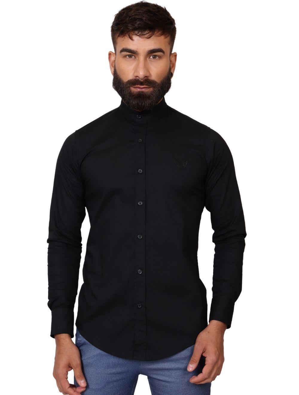 camisa masculina gola padre