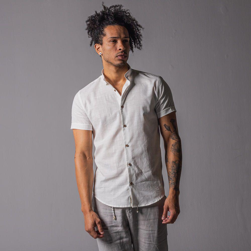 camiseta linho masculina