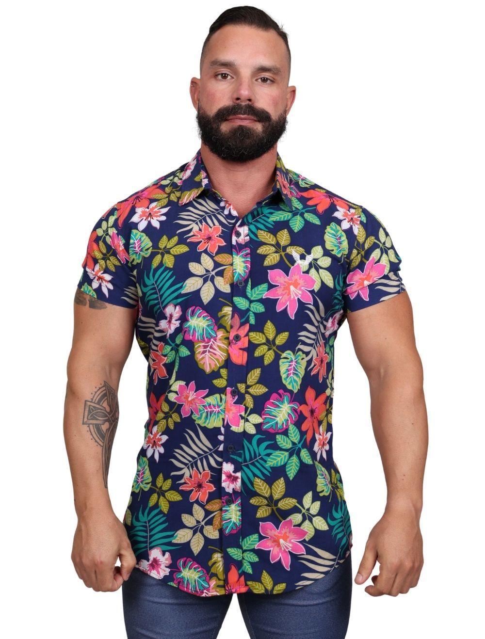 camisas estampadas florais