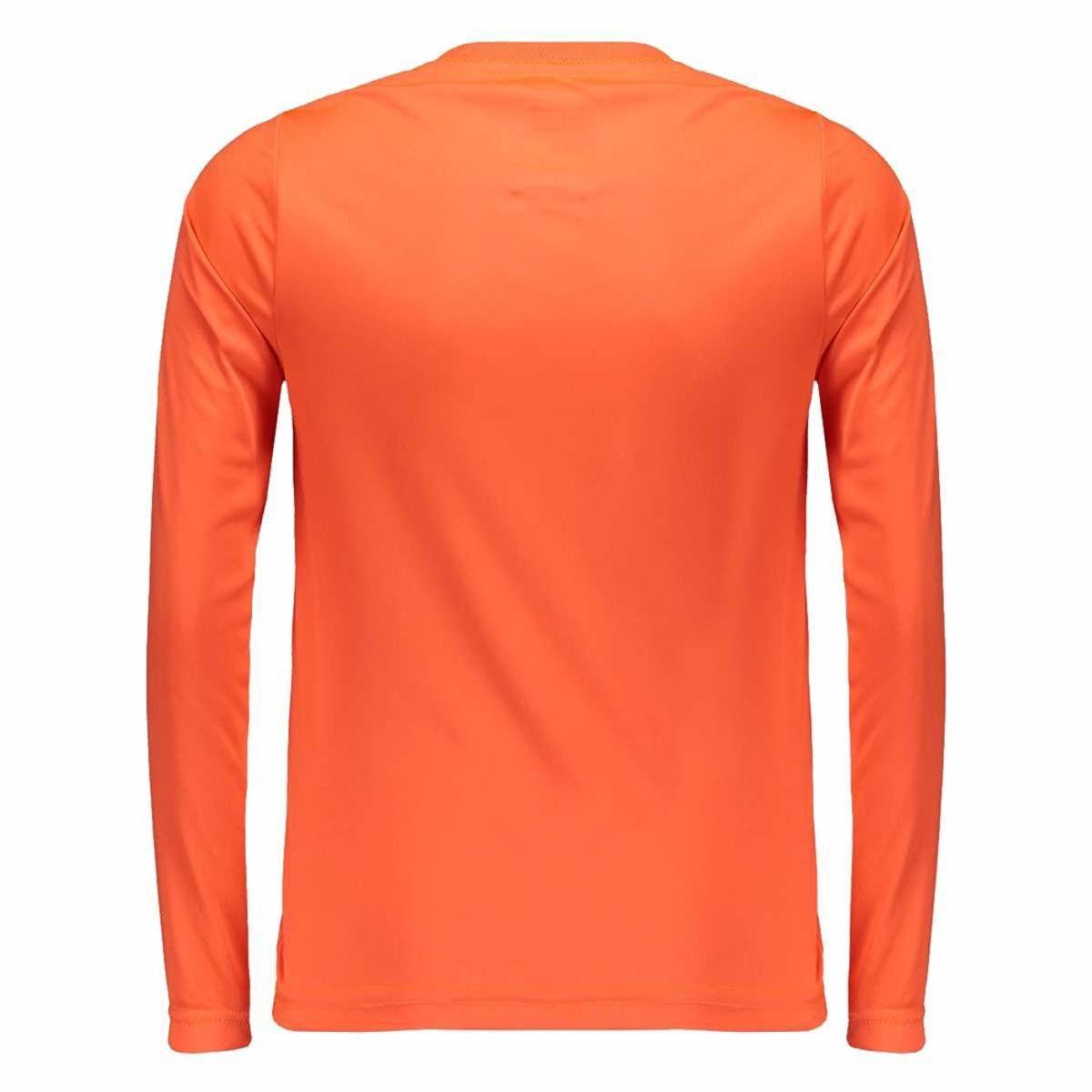 camisa laranja manga longa
