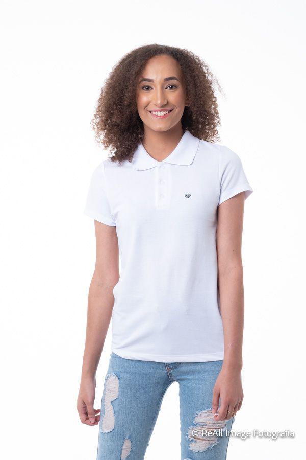 camisa polo bebe branca