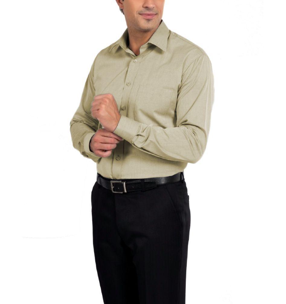 Camisa Social Manga Longa 100% Microfibra Masculina Bege Claro Creme - Bom  Pano - Camisas Masculinas - Magazine Luiza