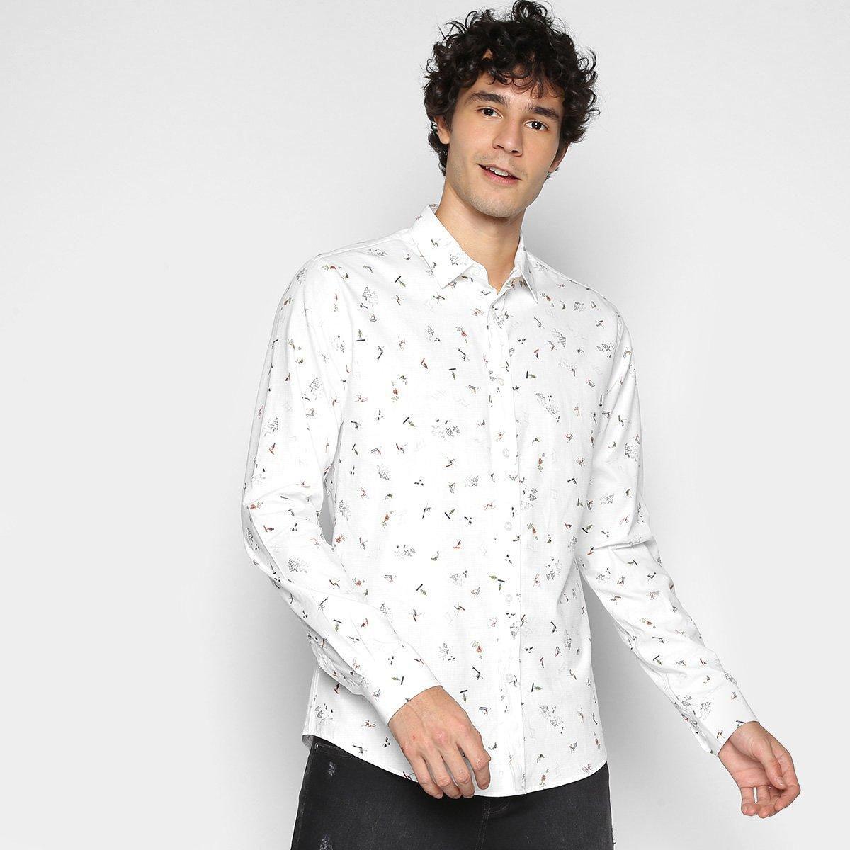 camisas sociais masculinas colcci
