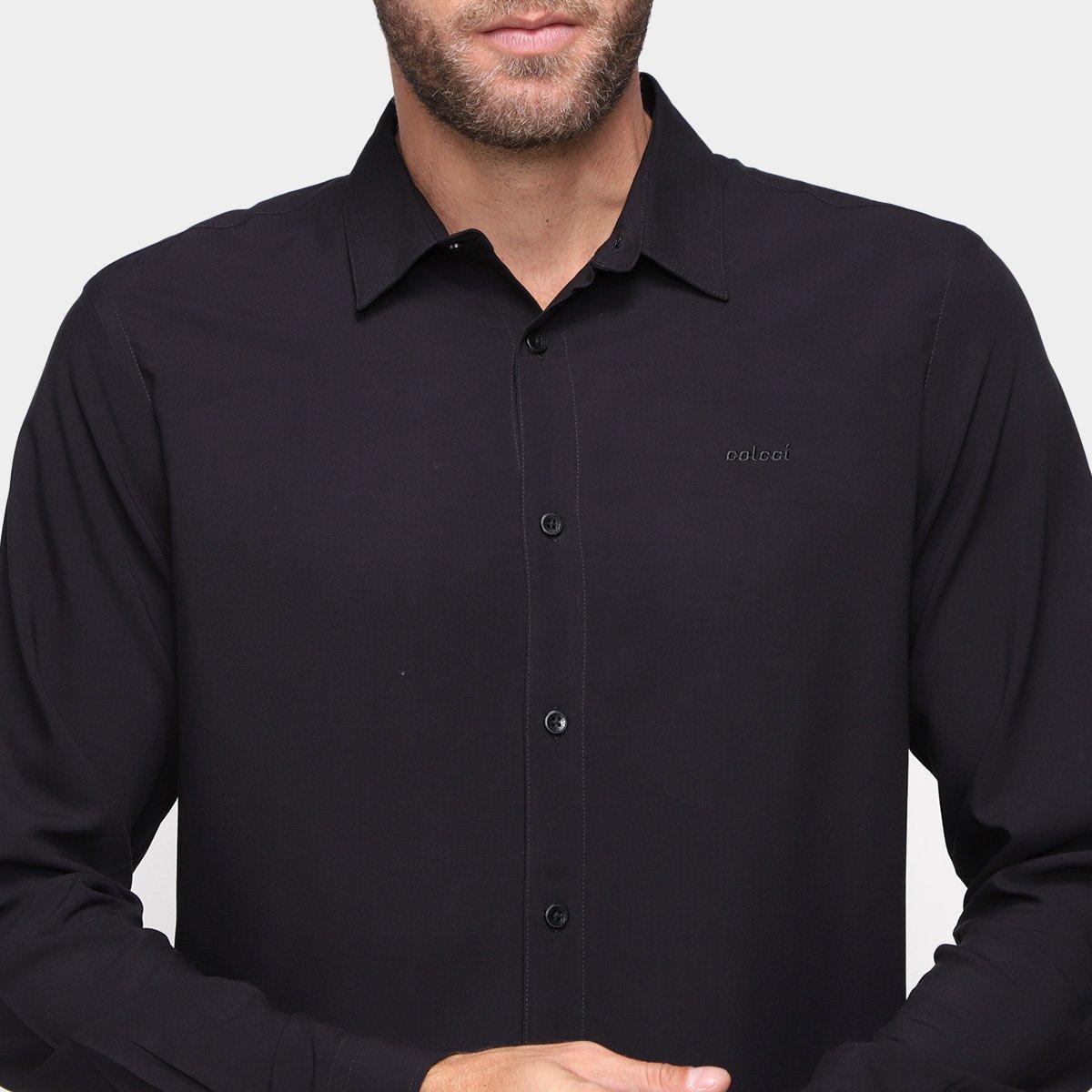 camisa social colcci