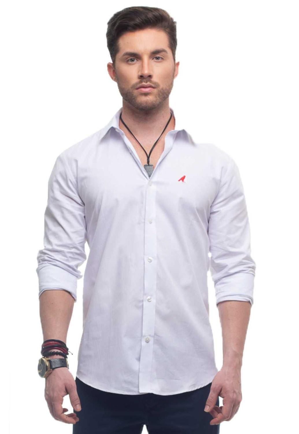 camisas branca social masculina