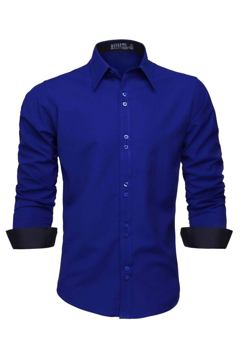 camisa social feminina azul bic