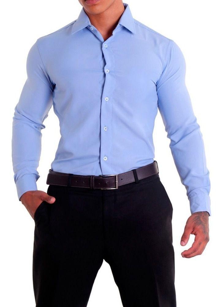 camisa slim fit social
