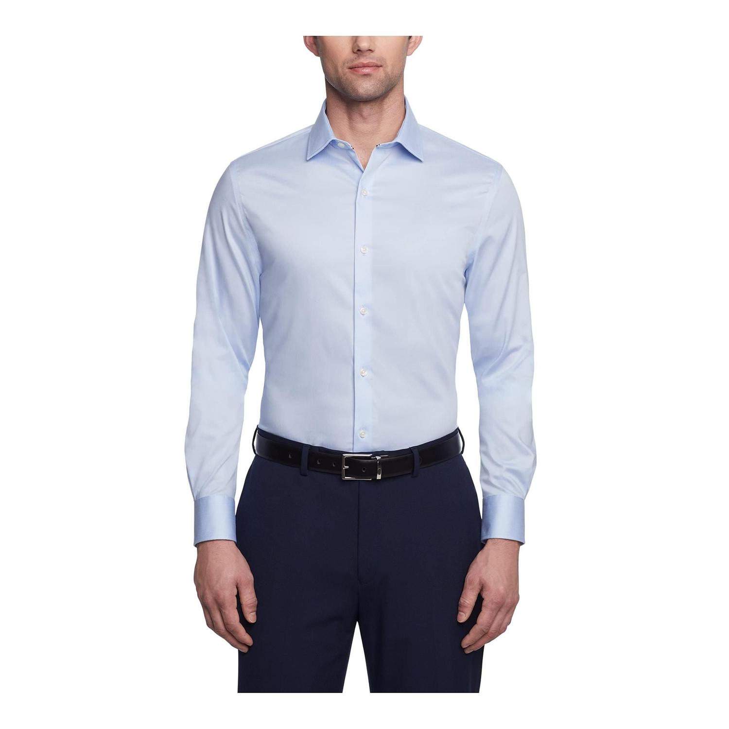 Camisa Social Masculina Tommy Hilfiger Slim Fit Stretch Twill