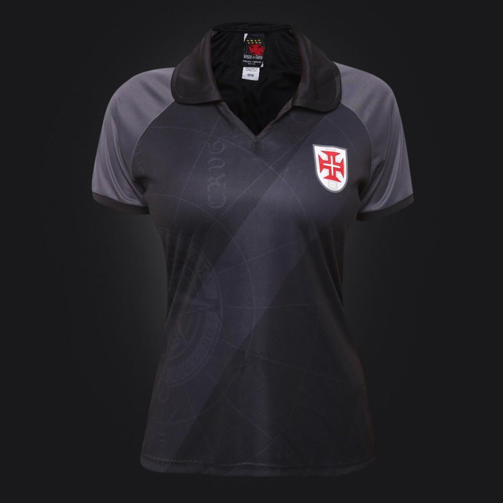 camisa vasco rosa feminina