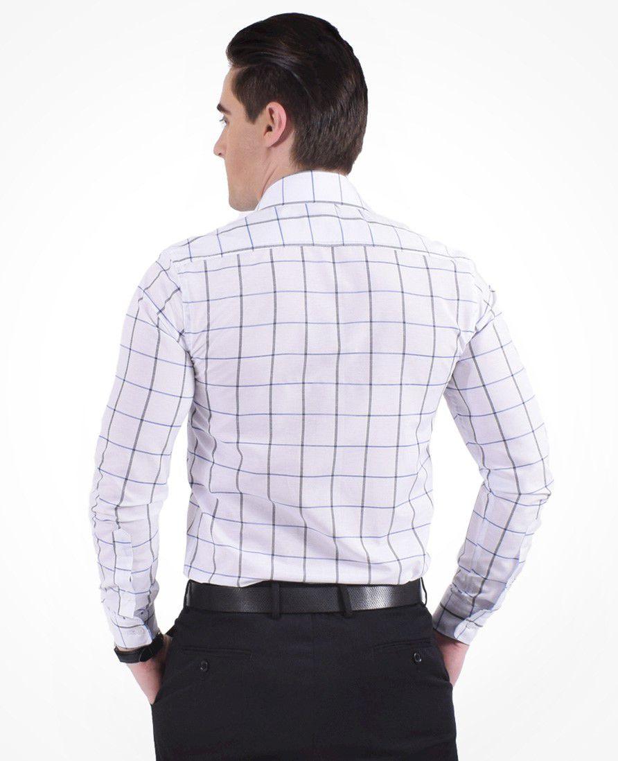 camisa xadrez terno