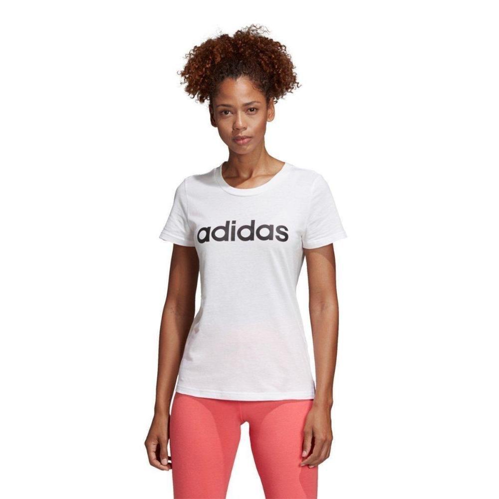 camiseta adidas logo feminina