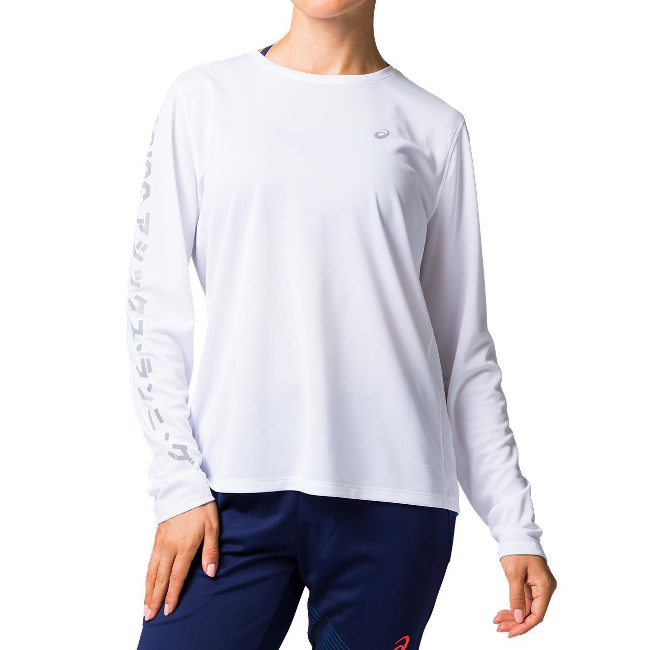 camiseta asics manga longa
