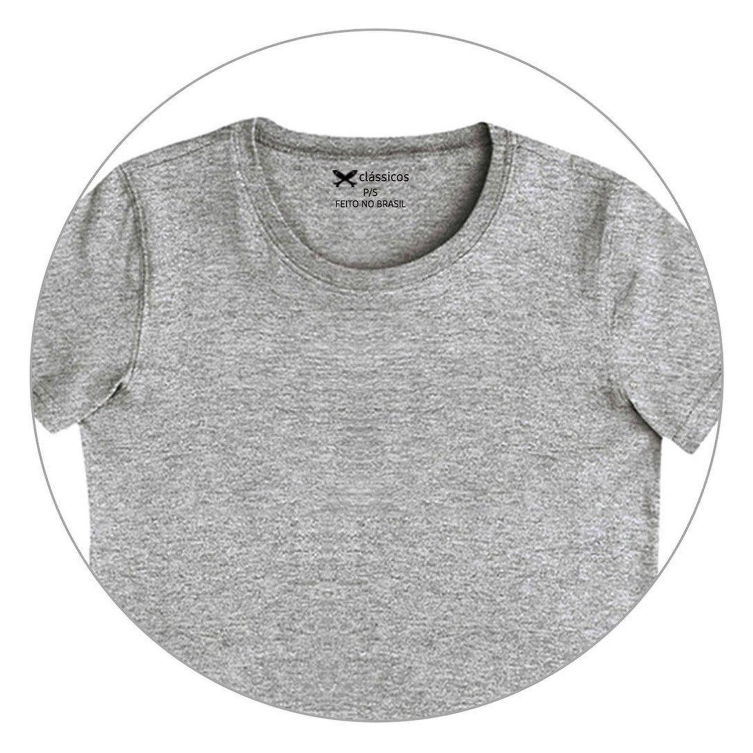 Camiseta cinza feminina hering Clearance