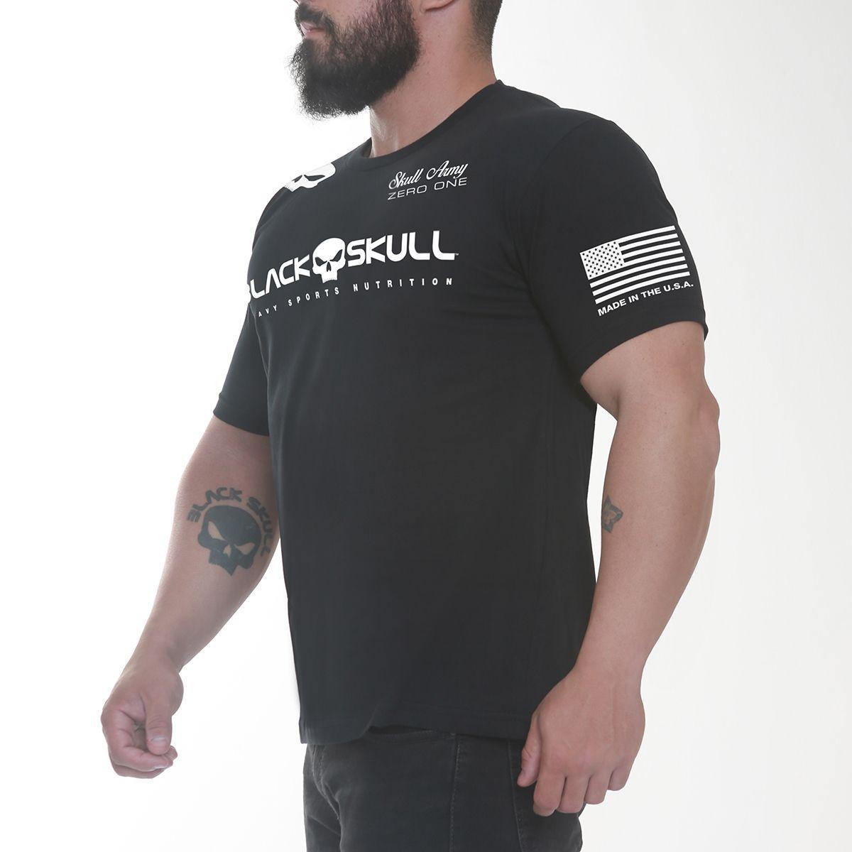 camiseta black skull dryfit