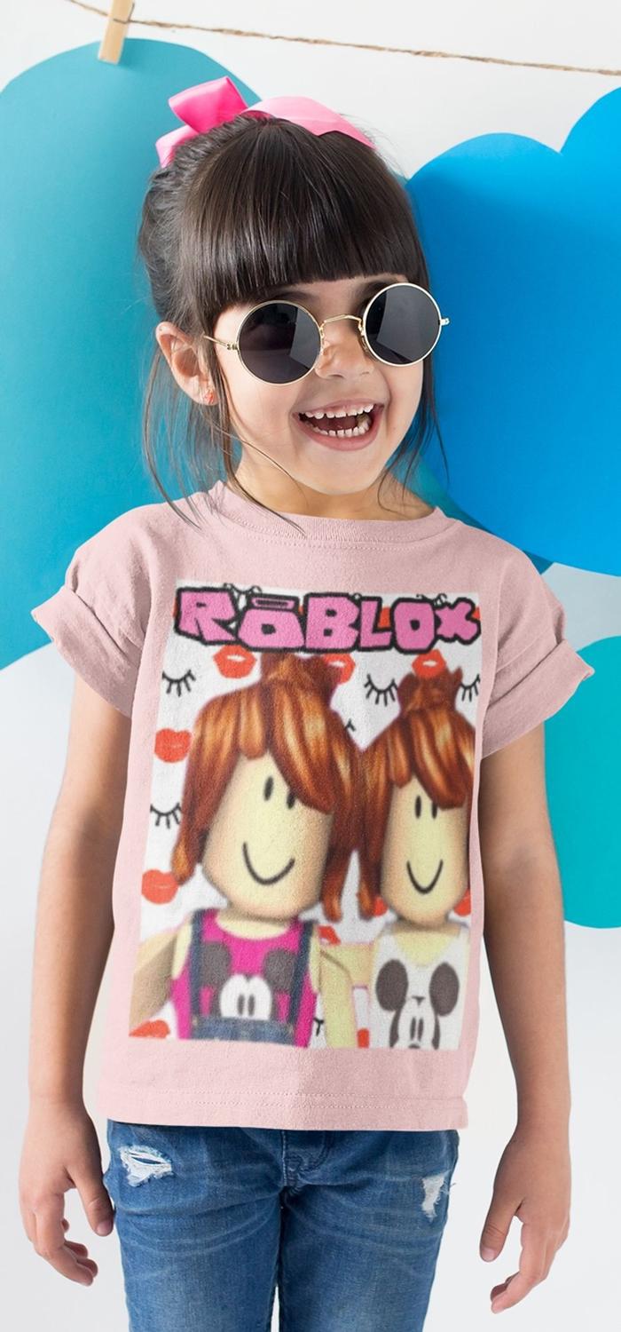 Camiseta blusa rosa roblox julia minegirl - Estampmax