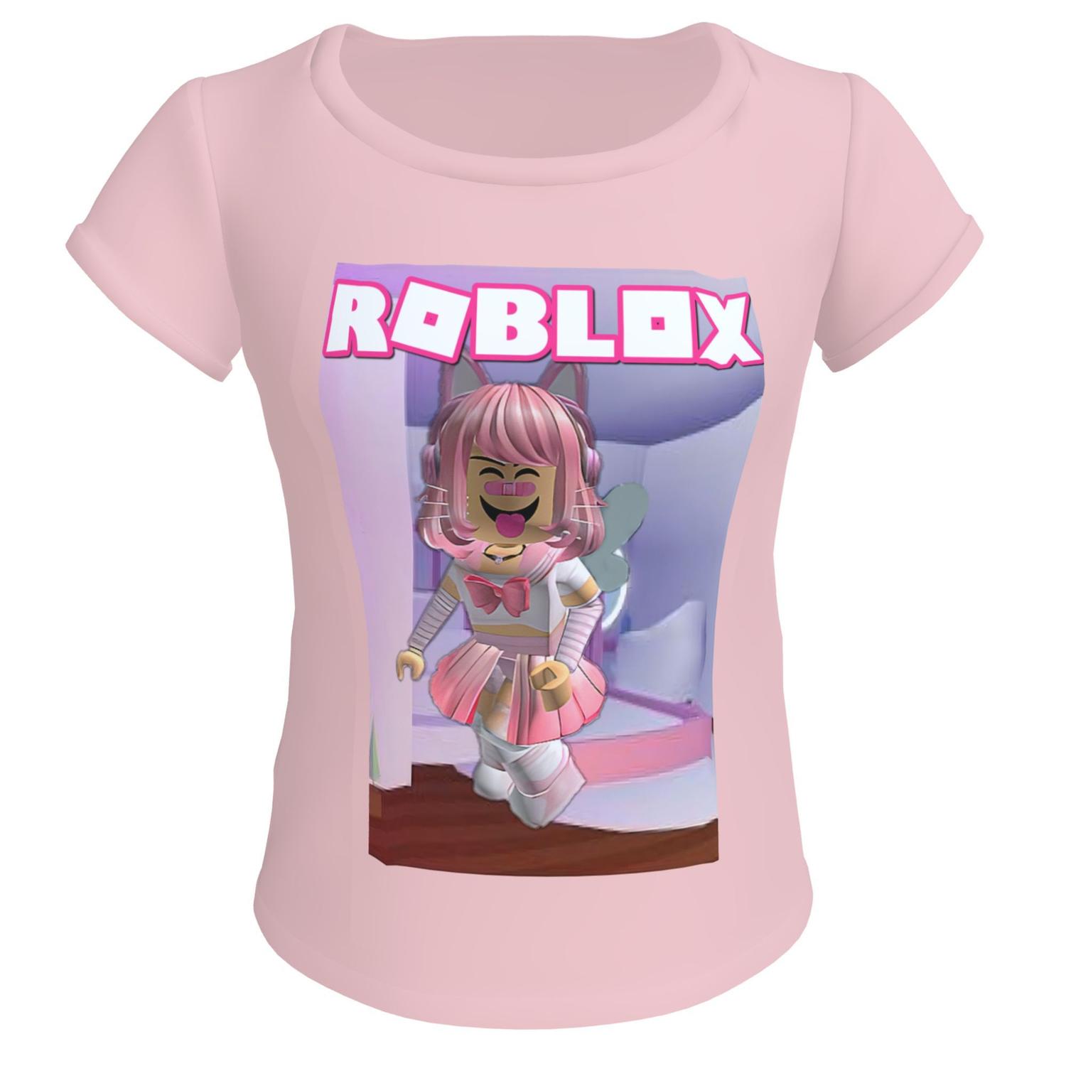 Camiseta Raglan infantil Menina - Roblox - Mangas Pink - Visuarte -  Camiseta Infantil - Magazine Luiza