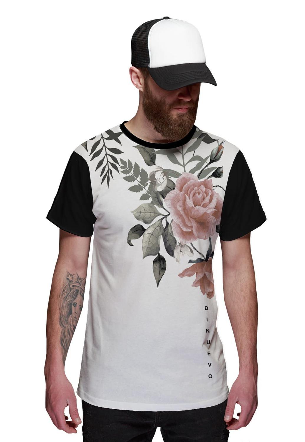 camisetas de flores