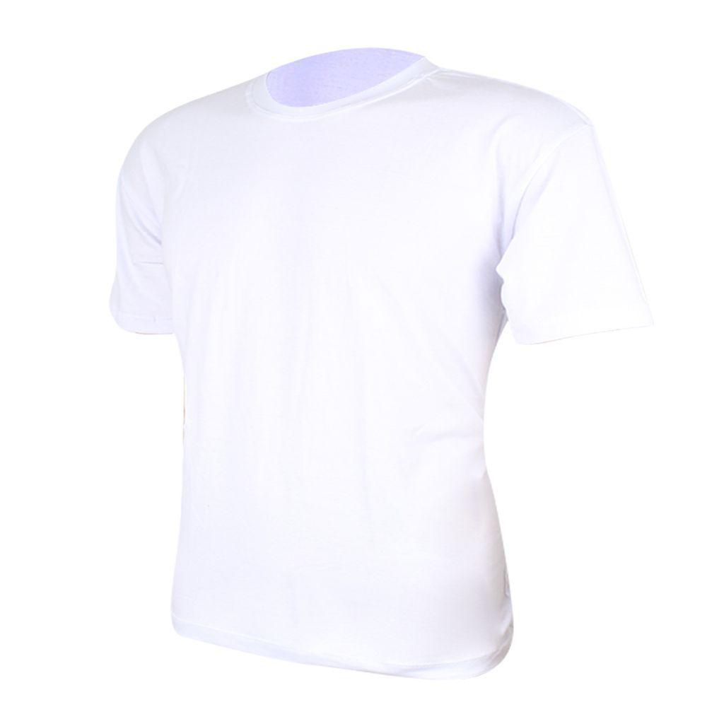 camiseta 100 poliester branca