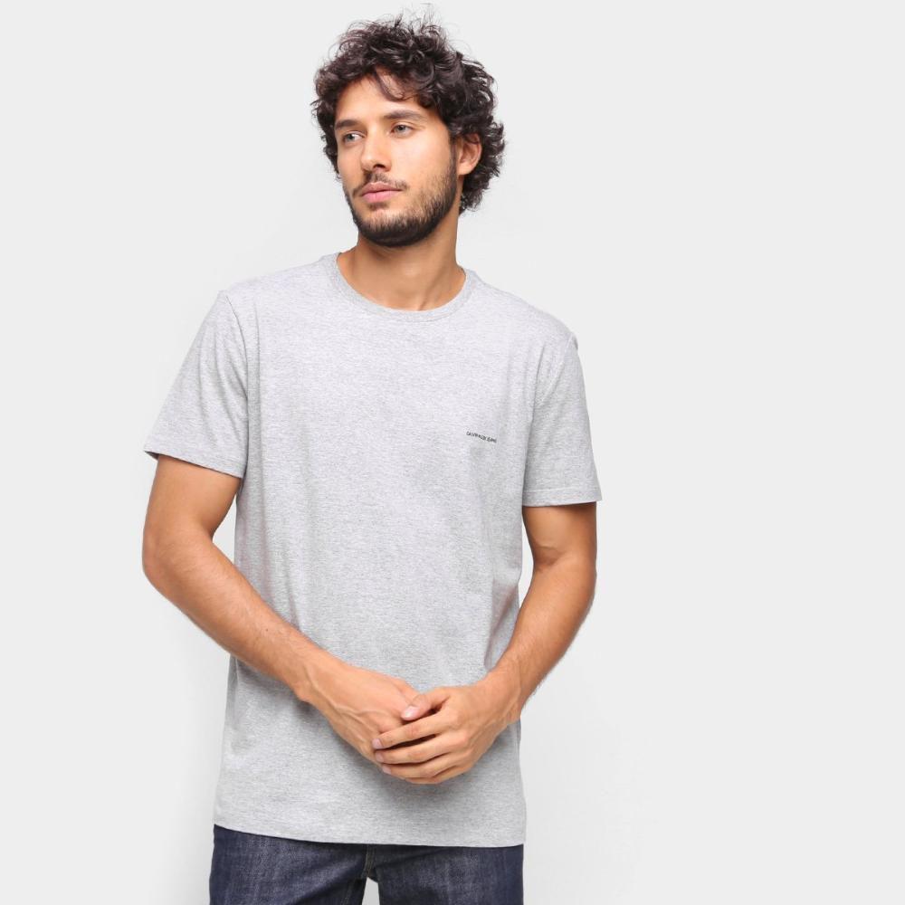 kit de 2 camisetas calvin klein básicas masculina