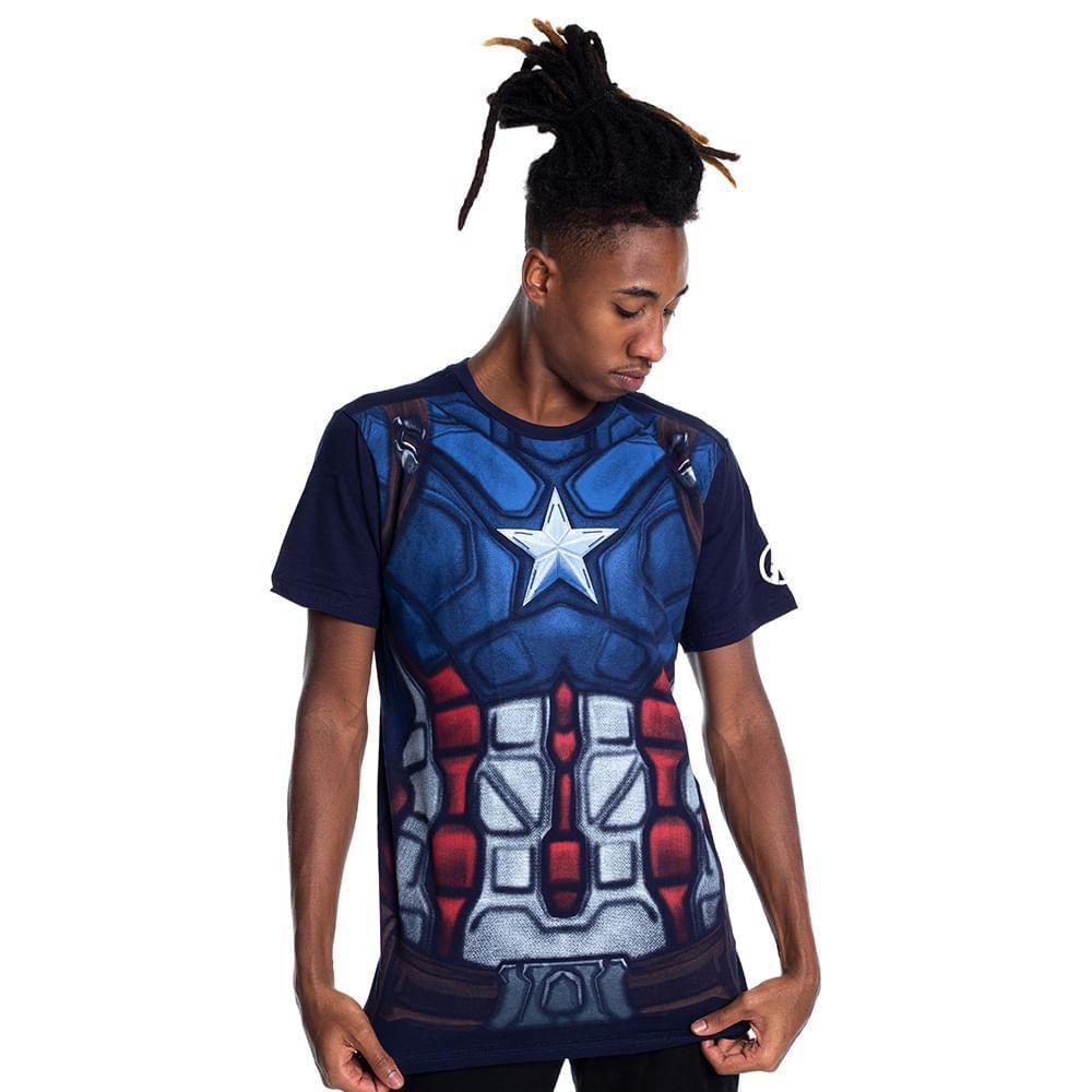 camiseta marvel capitao america