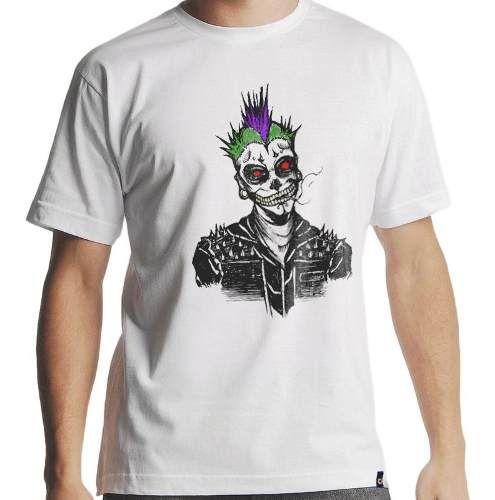 camiseta de rock branca