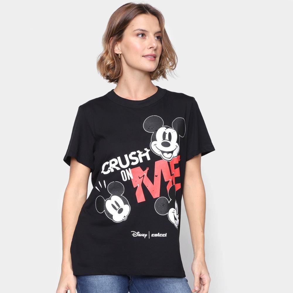 camiseta colcci mickey feminina