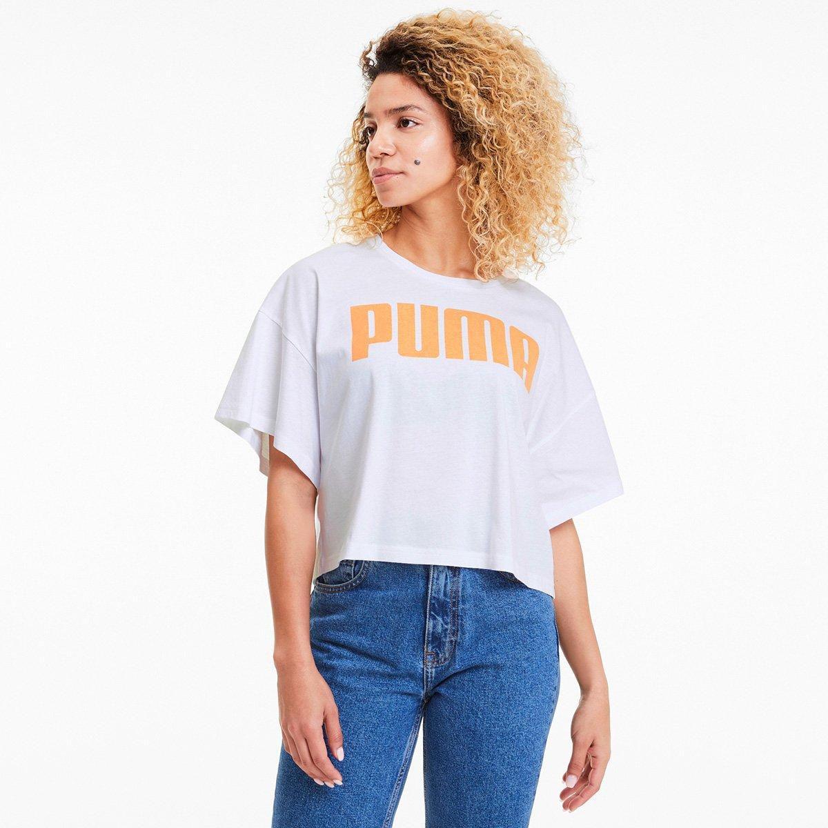 camiseta cropped puma