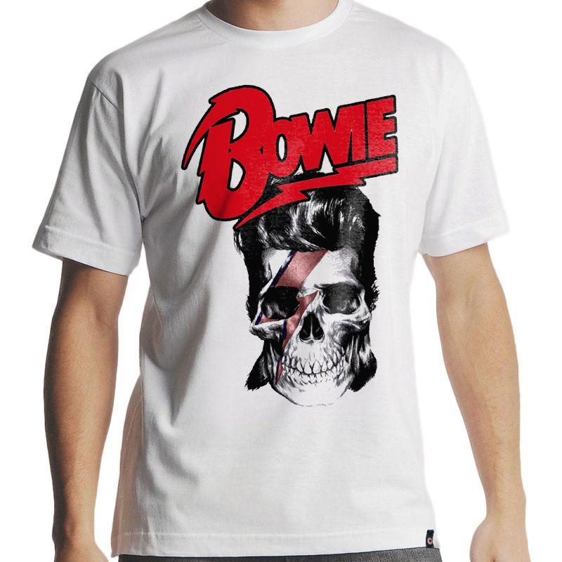 camiseta david bowie masculina