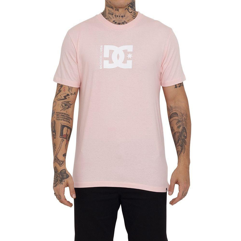 camiseta masculina rosa claro