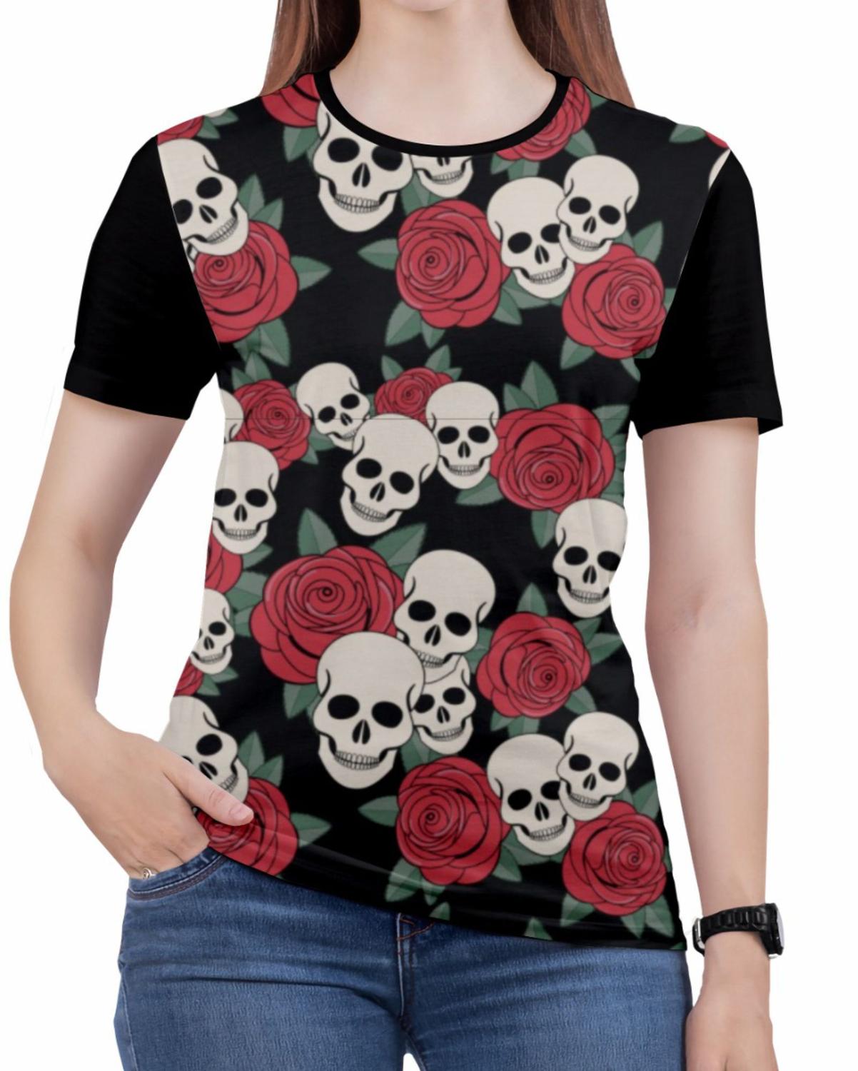 camiseta feminina rock in roll