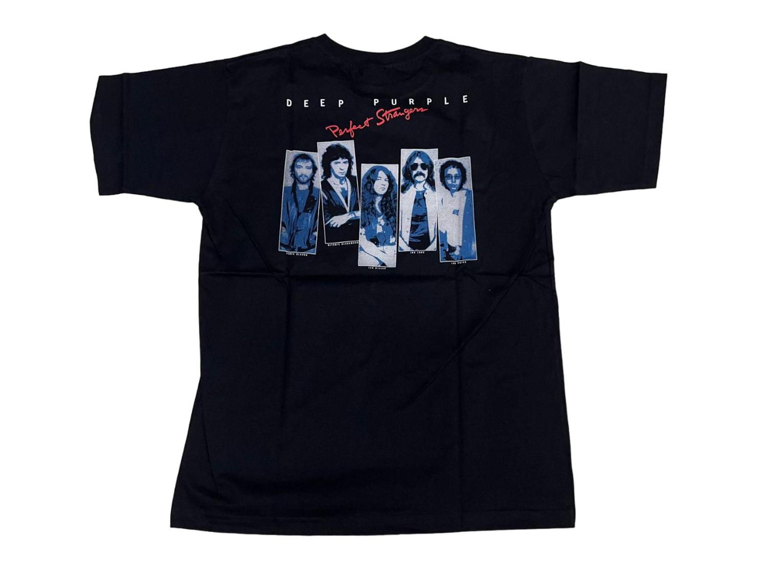 Camiseta Deep Purple Perfect Strangers Banda de Rock Blusa Camiseta Deep Purple Perfect Strangers Banda de Rock Blusa