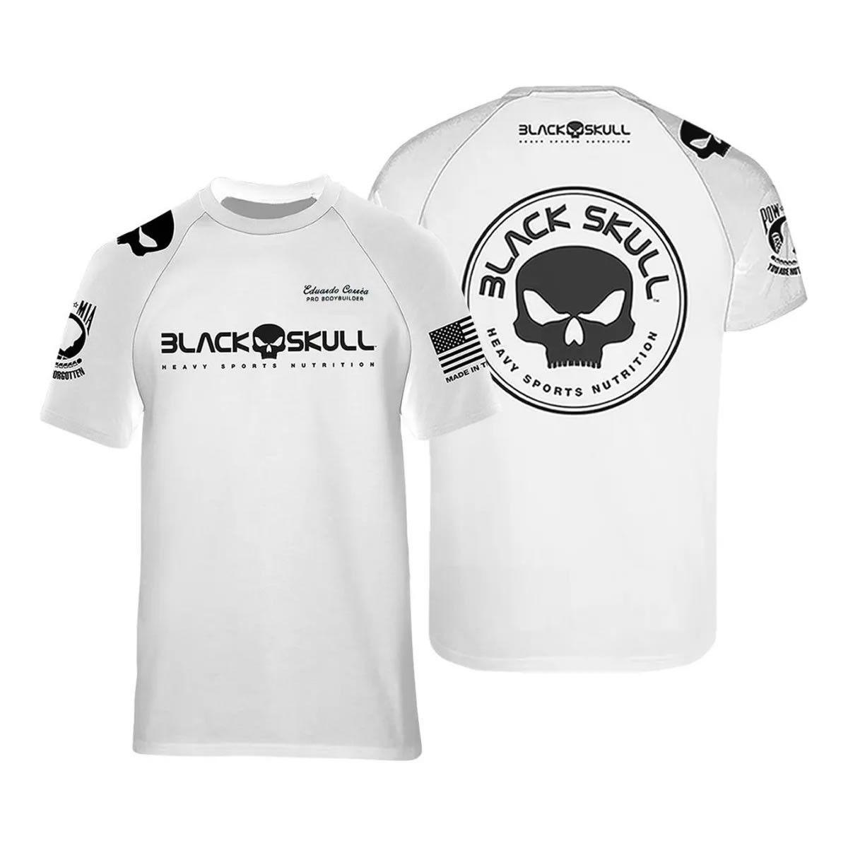 camiseta black skull dryfit