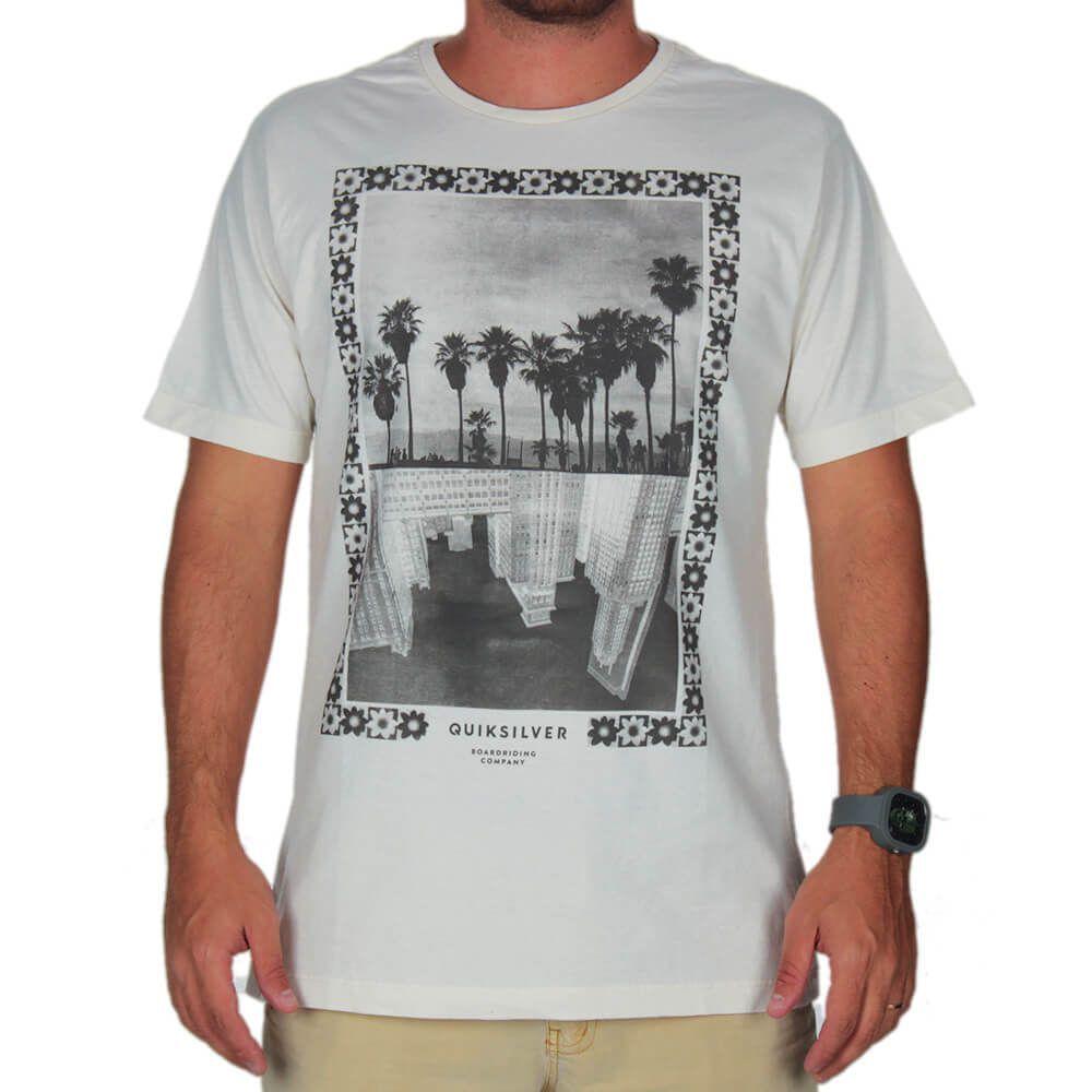camiseta quiksilver cinza