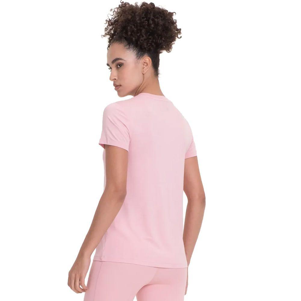 Camiseta Feminina New Balance Relentless Logo Rosa Antigo Camisa e Camiseta Esportiva Magazine Luiza