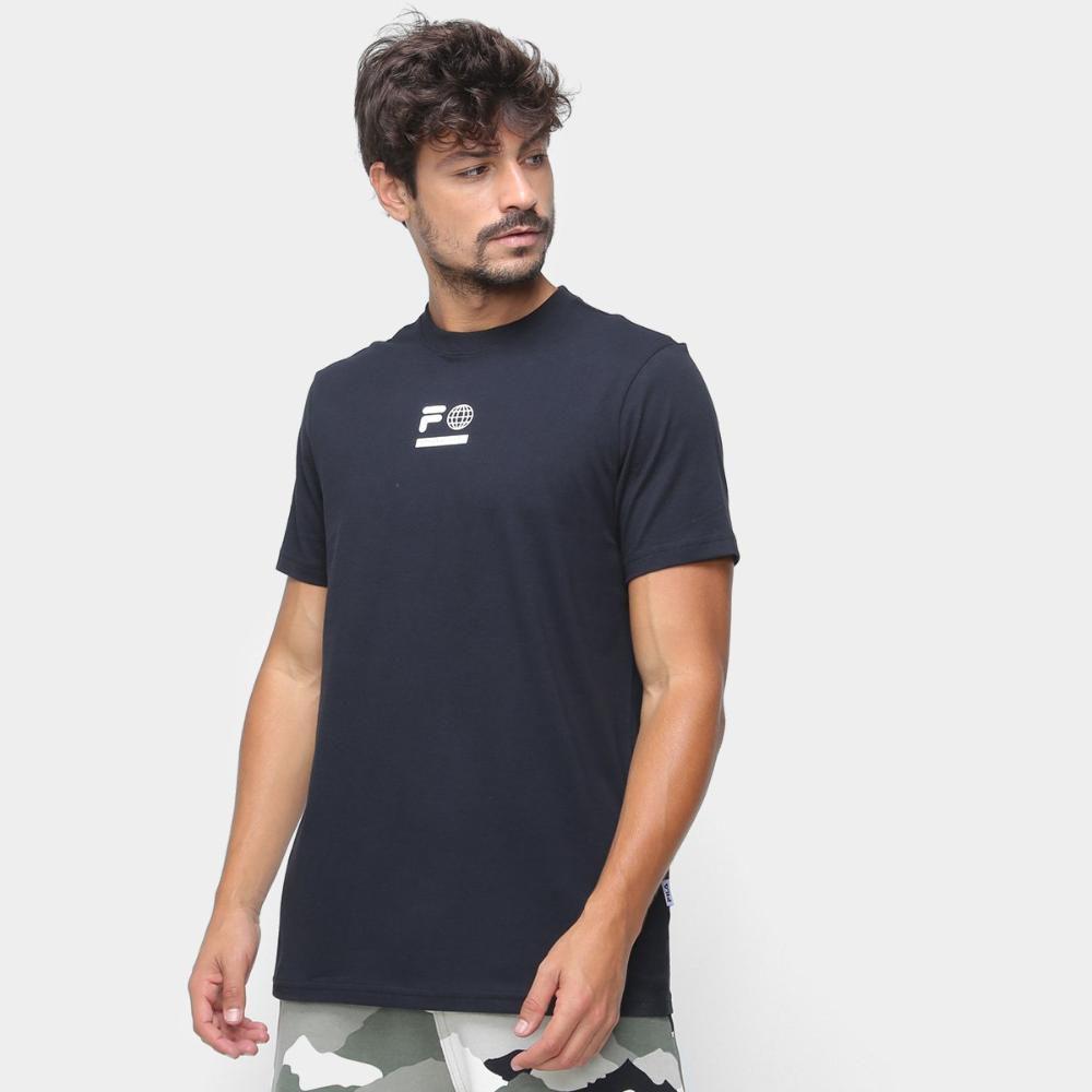blusa fila masculina preta