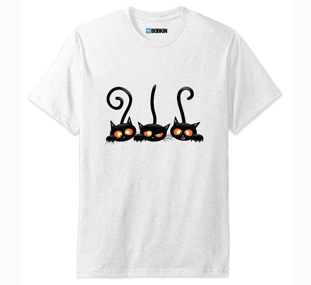 camisa gato preto