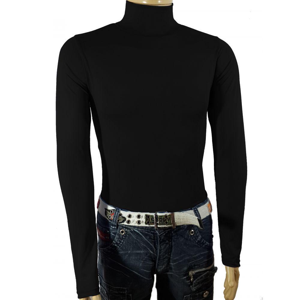 camisa com gola alta