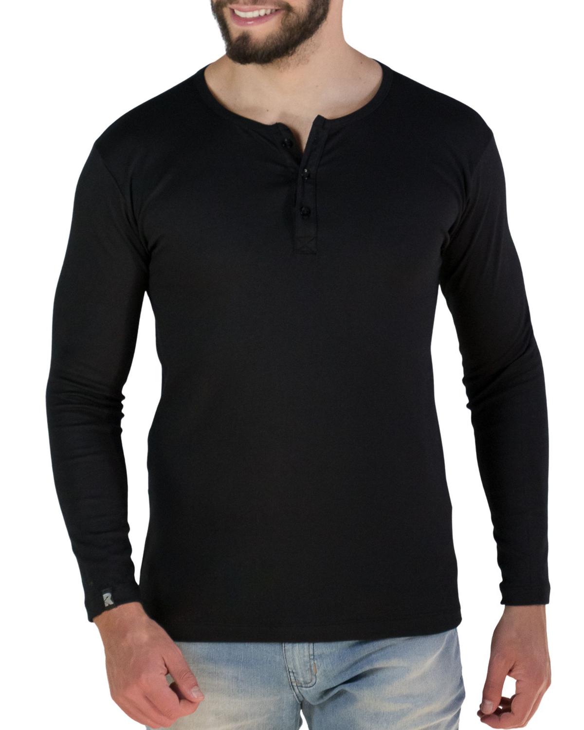 camiseta henley feminina