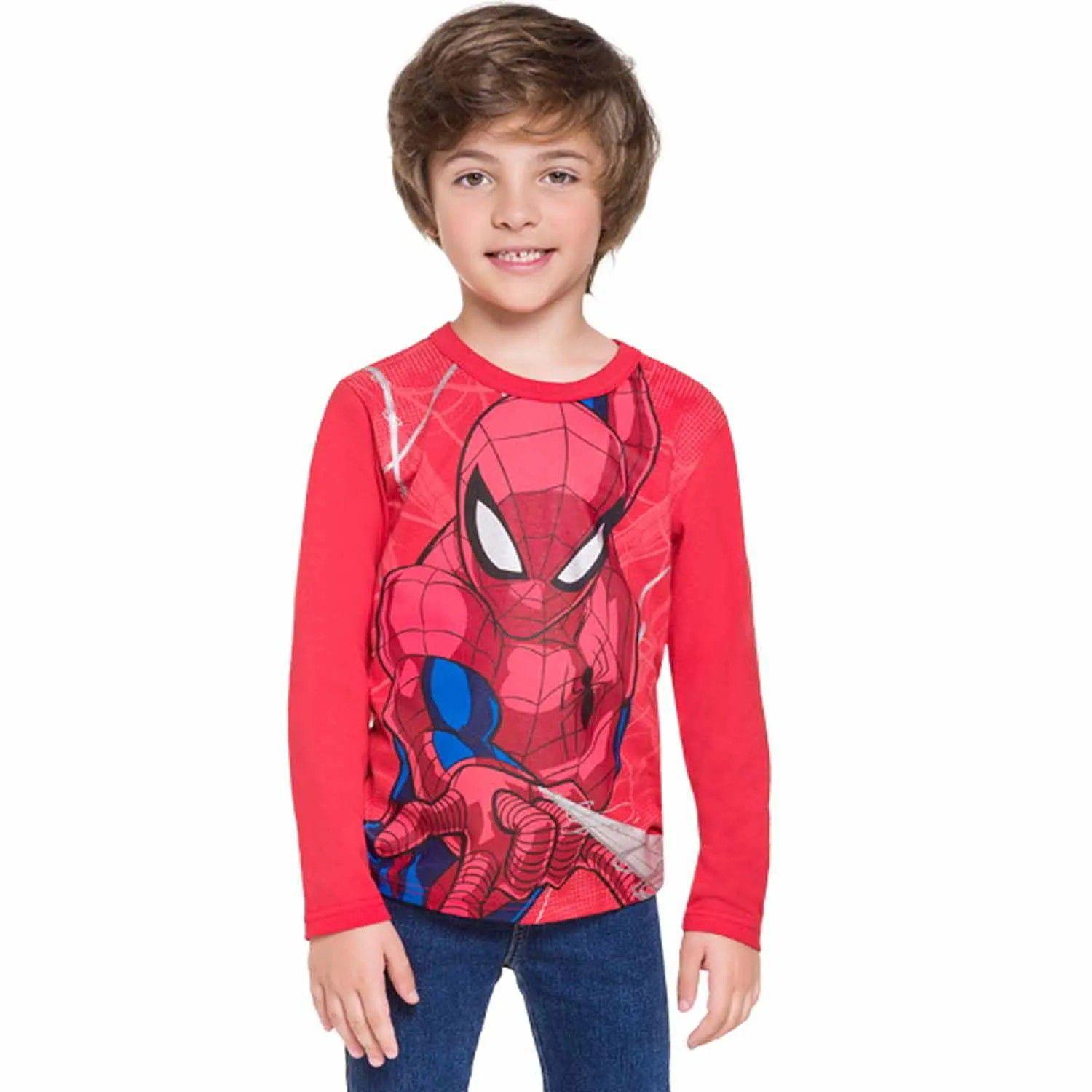 camiseta manga longa infantil brandili